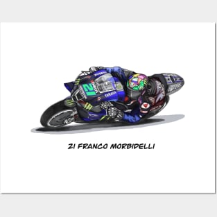 Drawing/Sketching MotoGP Team No 21 Franco Morbidelli Posters and Art